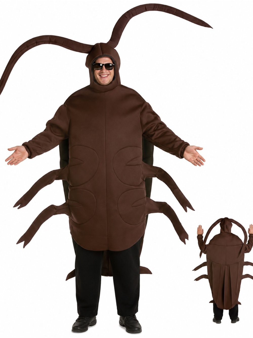 Rasta imposta Costume Adult Cockroach Cosplay Halloween Party Bodysuit Funny OS